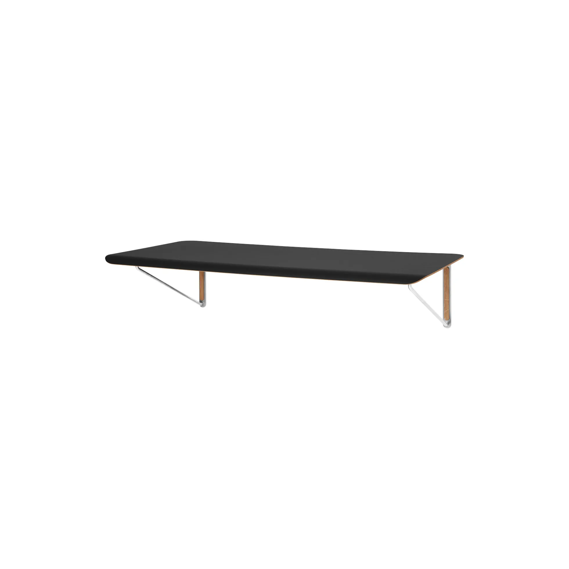 AB019 Wall Desk, sort/olieret egetræsfinér