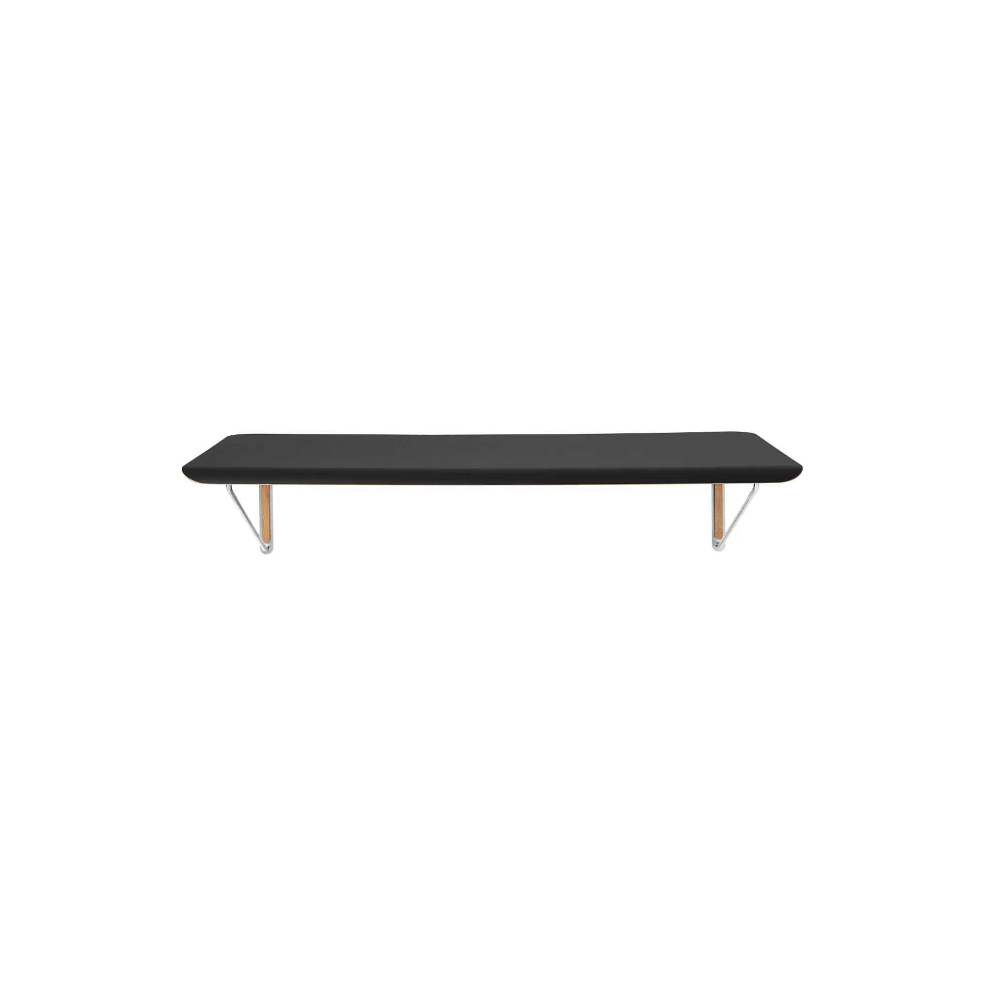 AB019 Wall Desk, sort/olieret egetræsfinér