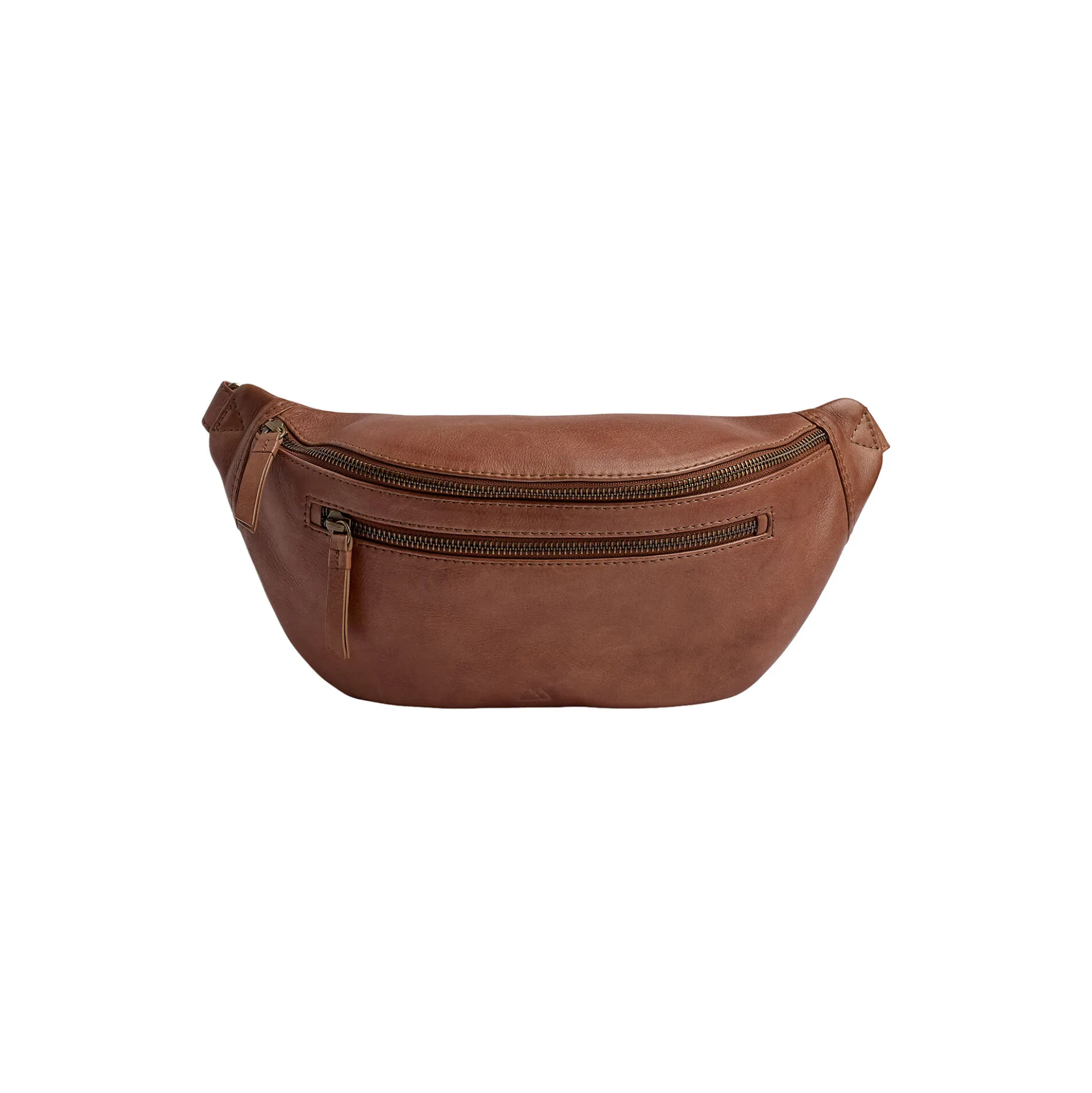 AiloMBG Bum Bag, Soft Vintage, cognac w/br. gold