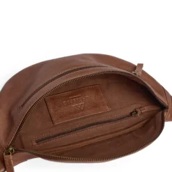 AiloMBG Bum Bag, Soft Vintage, cognac w/br. gold