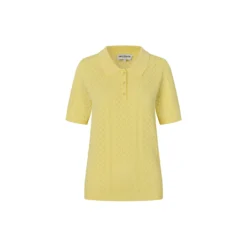 AlaiaLL Polo Knit S/S, neon yellow