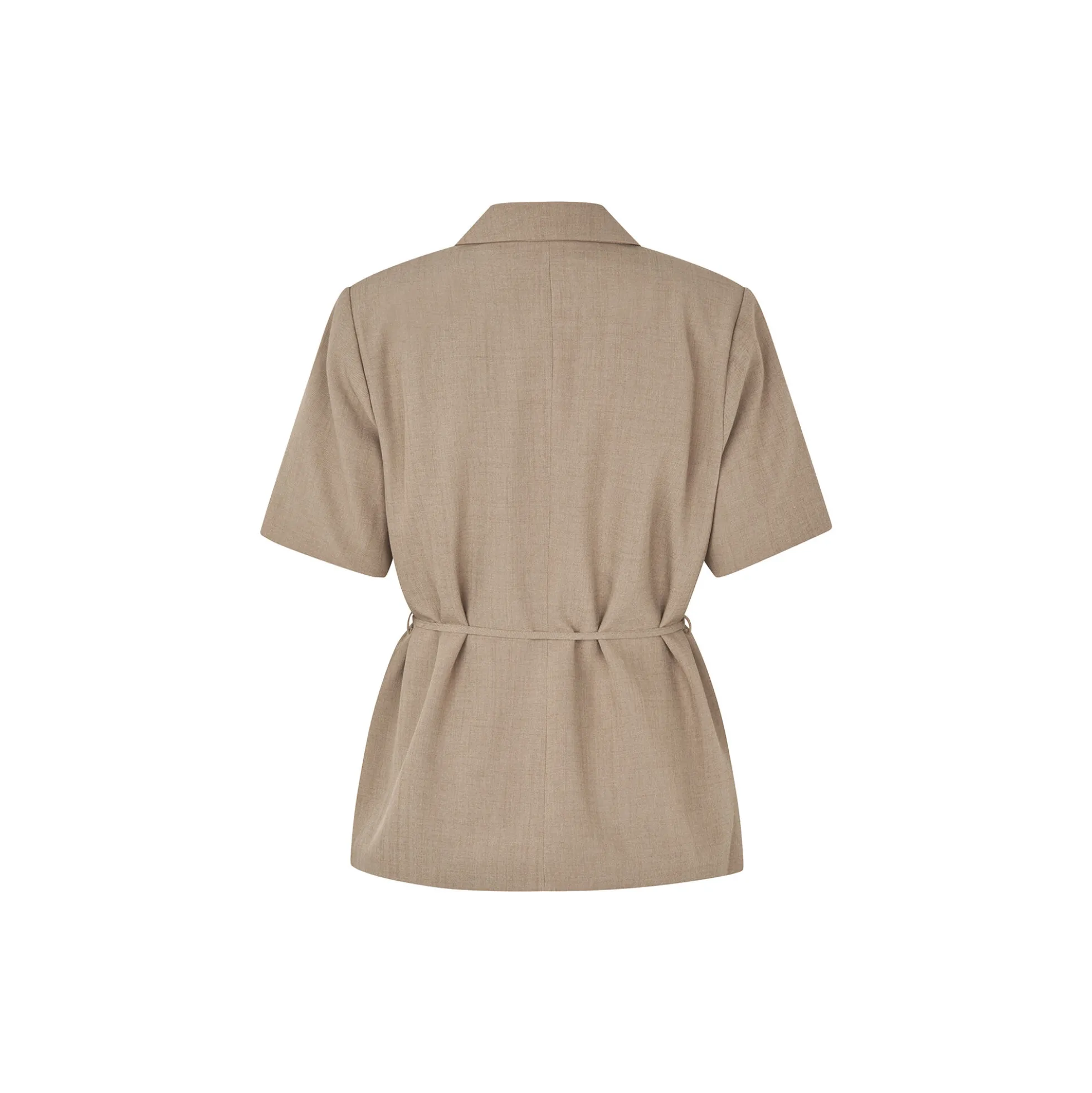 Alayamd SS blazer, nuthatch melange