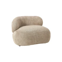 Alba Lounge Chair, teddy bouclé beige