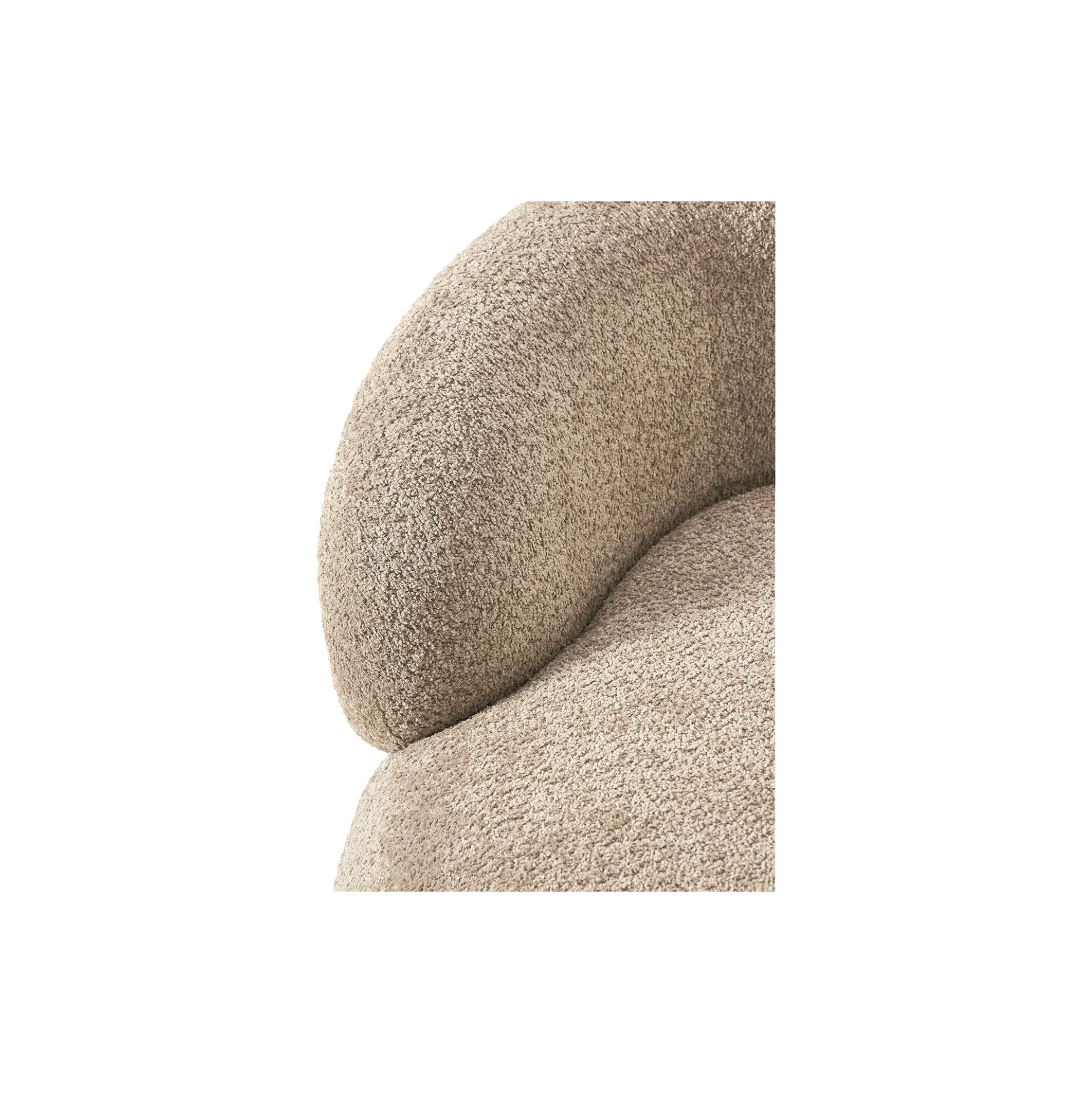 Alba Lounge Chair, teddy bouclé beige