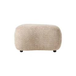 Alba Pouf, bouclé beige