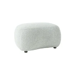 Alba Sofa Pouf, bouclé light blue