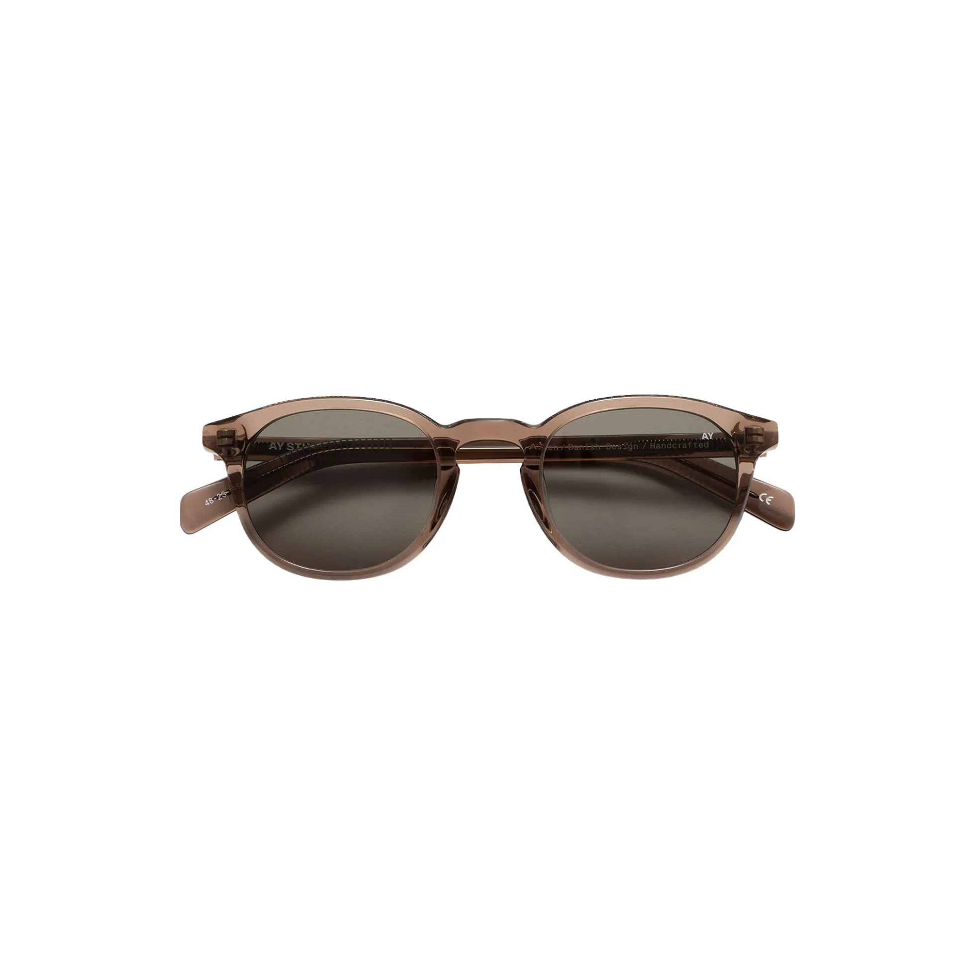 Alden Sunglasses, transparent coffee brown