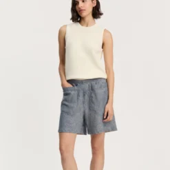 Aliba Shorts Linen, night sky