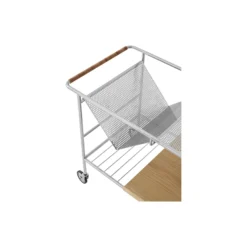 Alima NDS1 trolley, chrome/oak