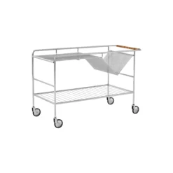 Alima NDS1 trolley, chrome/oak
