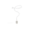 Alina Floor Lamp with Marble Base, white/beige