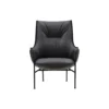 Aloe High Back Chair, marrone