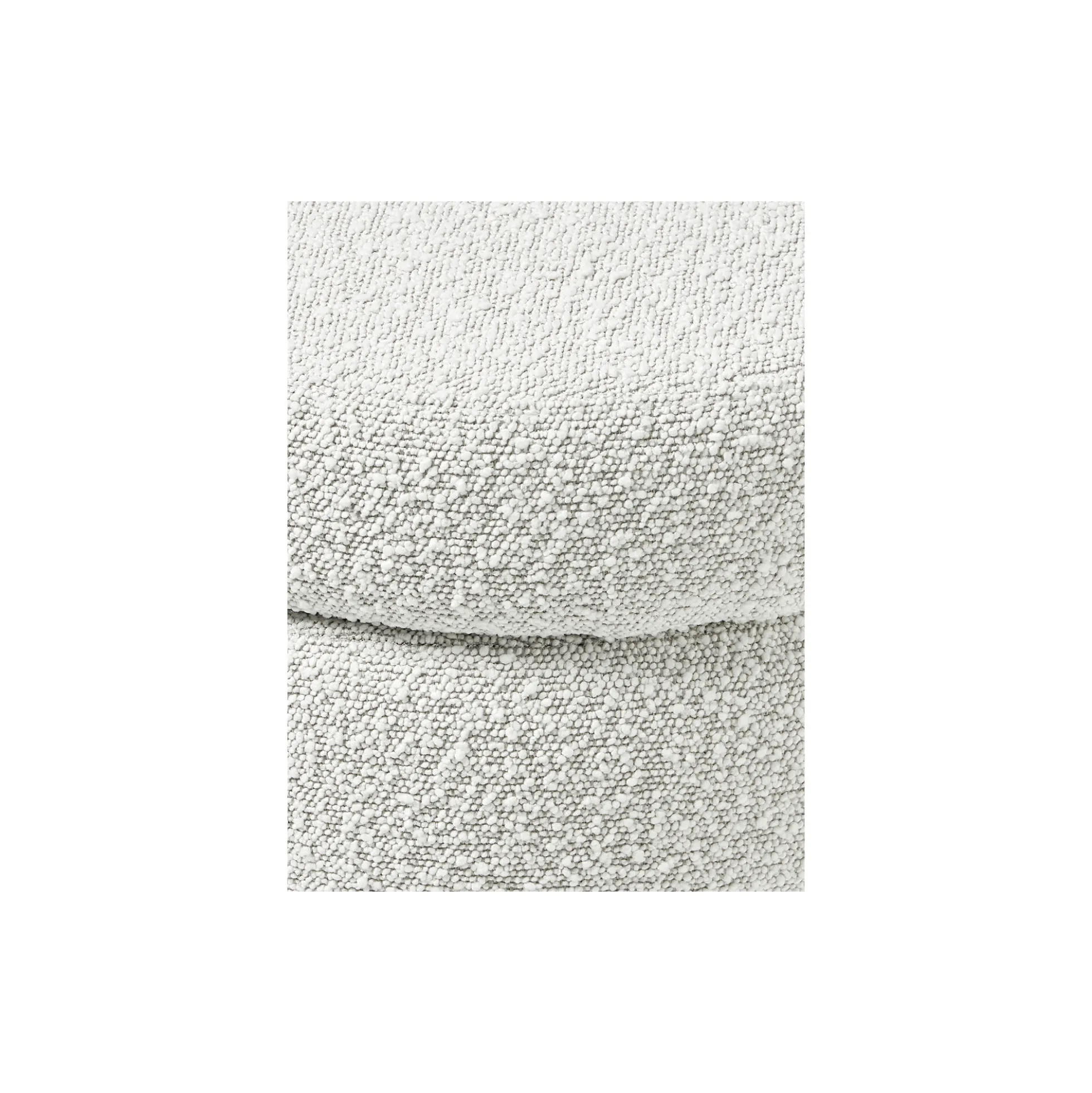 Alto Bench with Storage Space, bouclé off white
