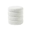 Alto Stool with Storage Space, bouclé off white
