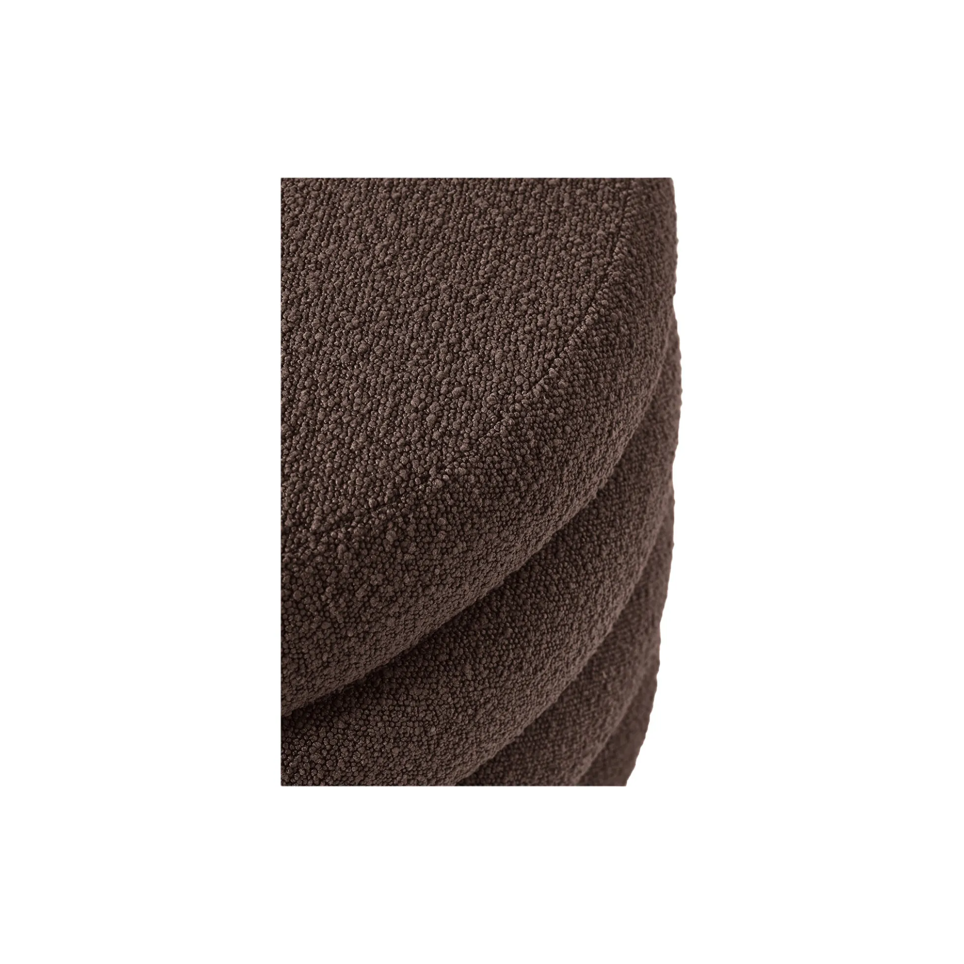 Alto XL Stool with Storage Space, bouclé dark brown