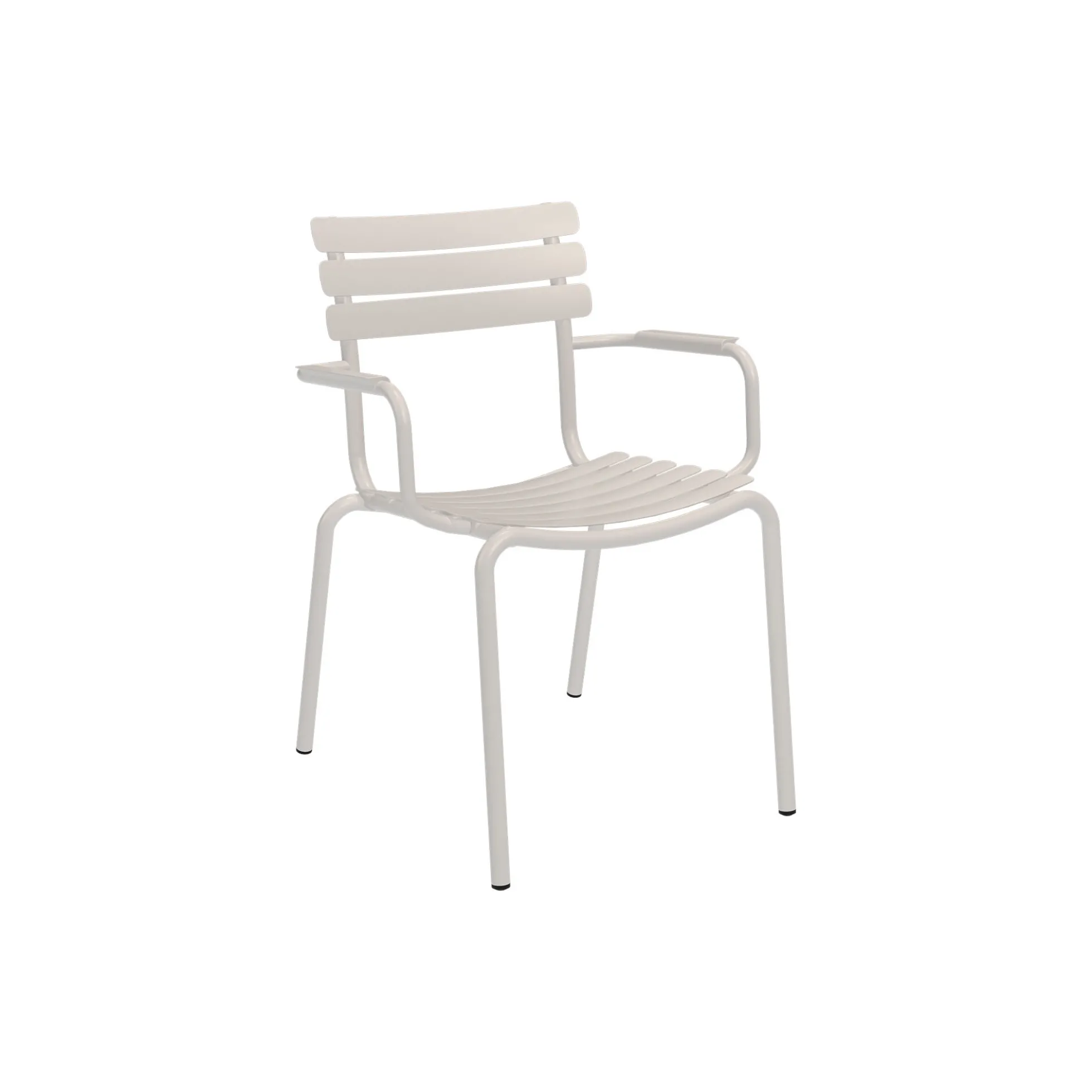 ALUA Dining Chair with Armrest, muted white