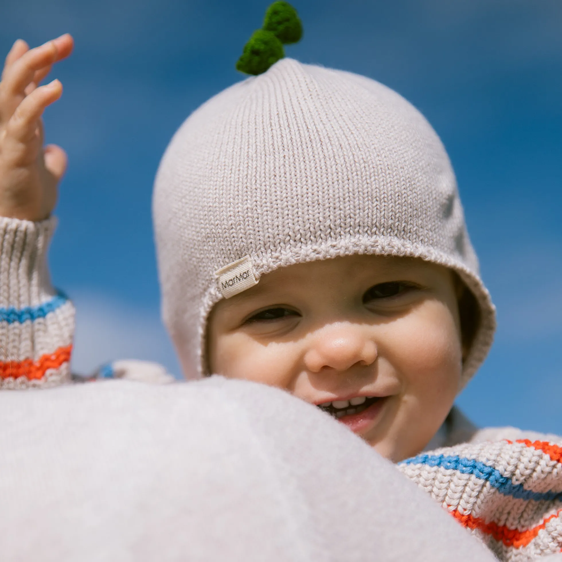 Aly Baby Sprout Hat, moon grey