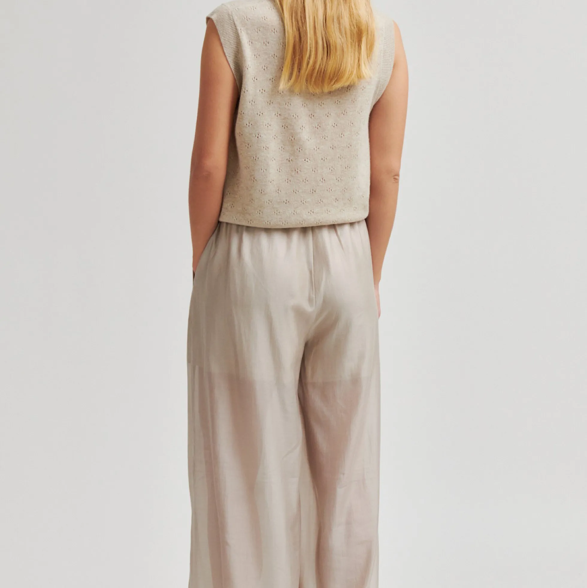 Amala Knit Vest, plaza taupe