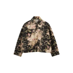 AmayaSW Boxy Denim Jacket, flower mix