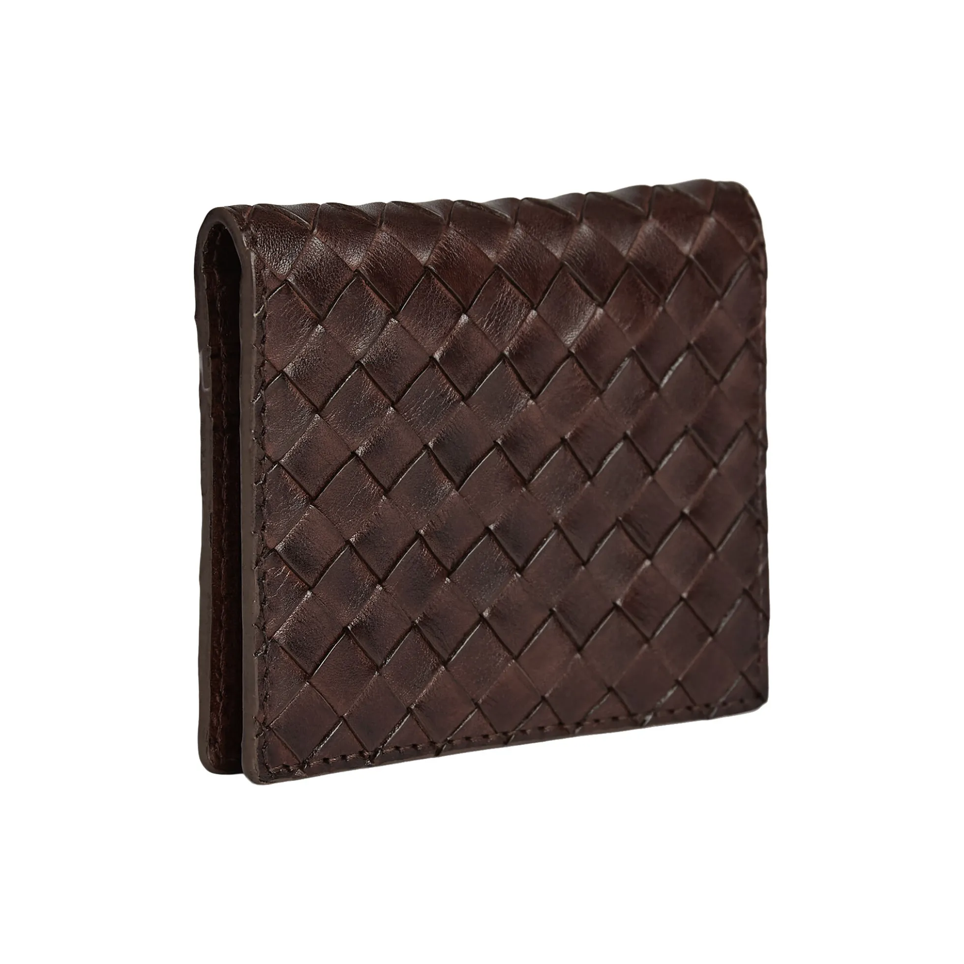 AmeliaMBG Card Holder Weave, dark brown
