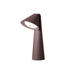 Ami Portable Table Lamp, chocolate clay