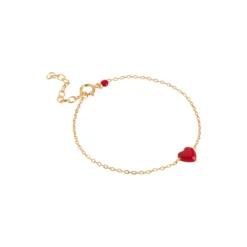 Amore Armbånd, forgyldt/rød