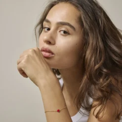 Amore Armbånd, forgyldt/rød