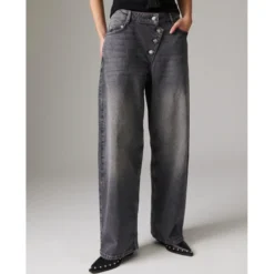 Andi Assymetric - Light Grey Denim, light grey