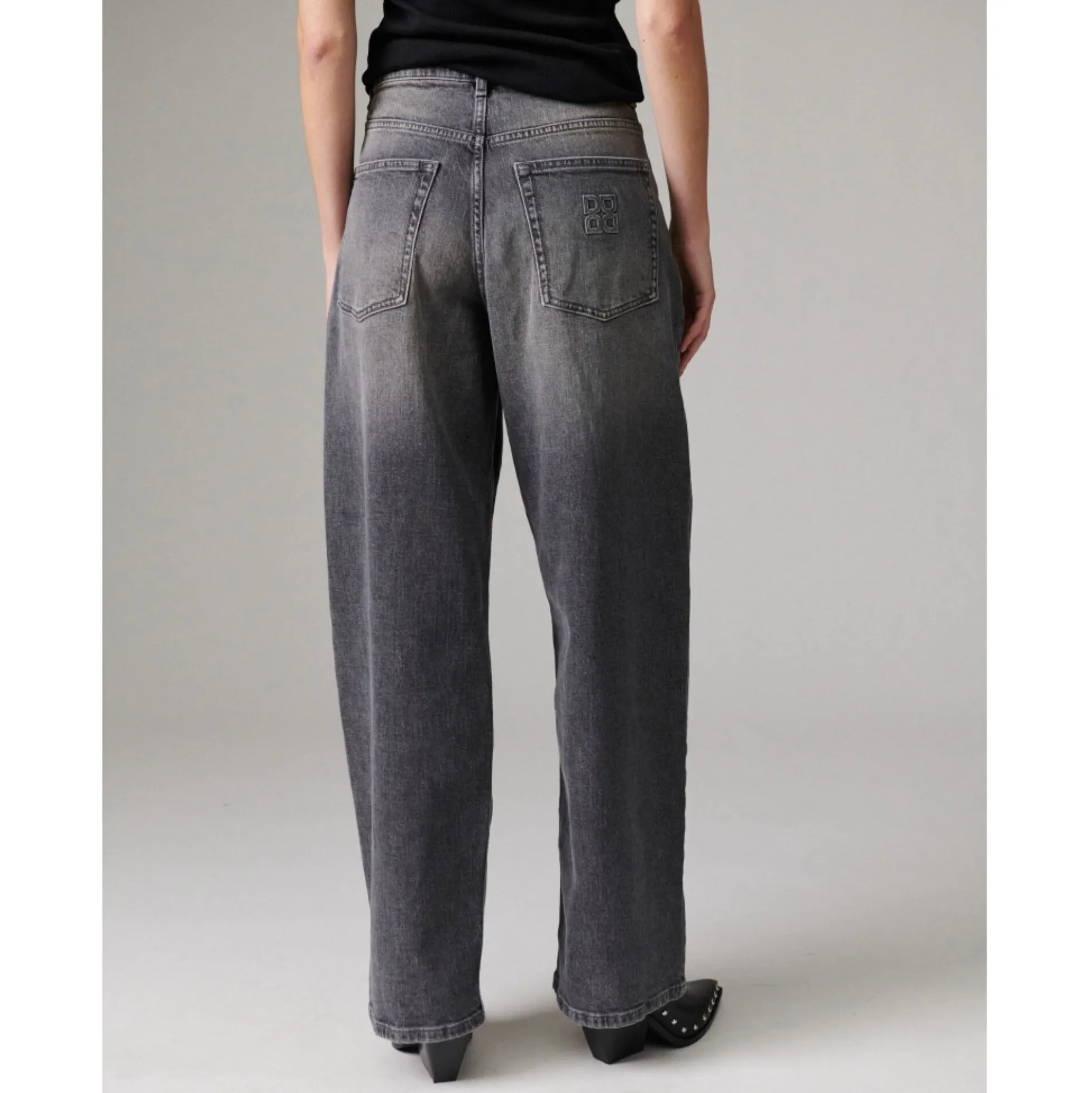 Andi Assymetric - Light Grey Denim, light grey
