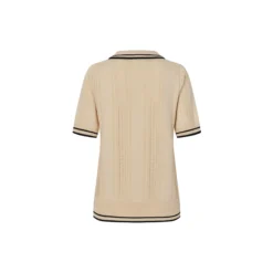 AndreaLL Polo Knit S/S, creme
