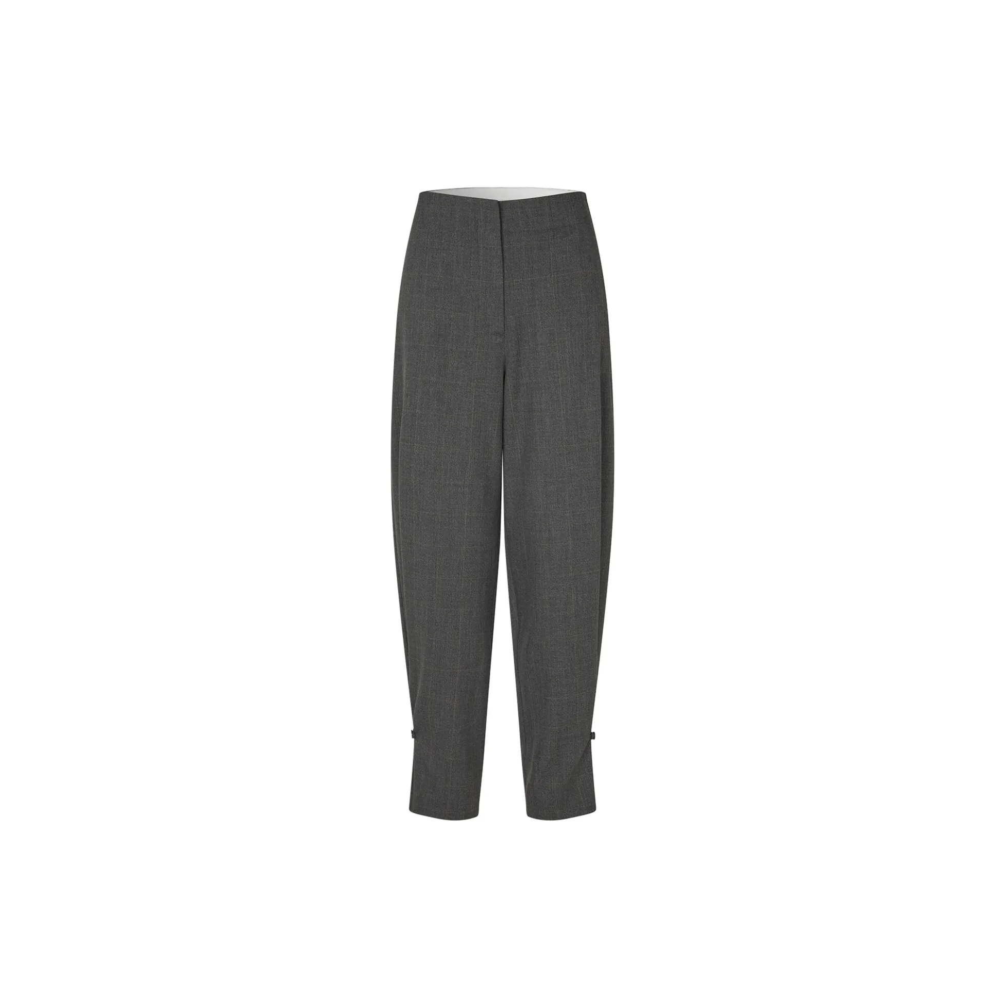 Anjou Trousers, dark grey melange