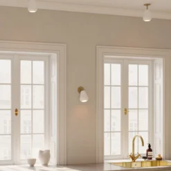 Anoli Spot Recessed Ceiling-/Wall Lamp, nordic gold/white