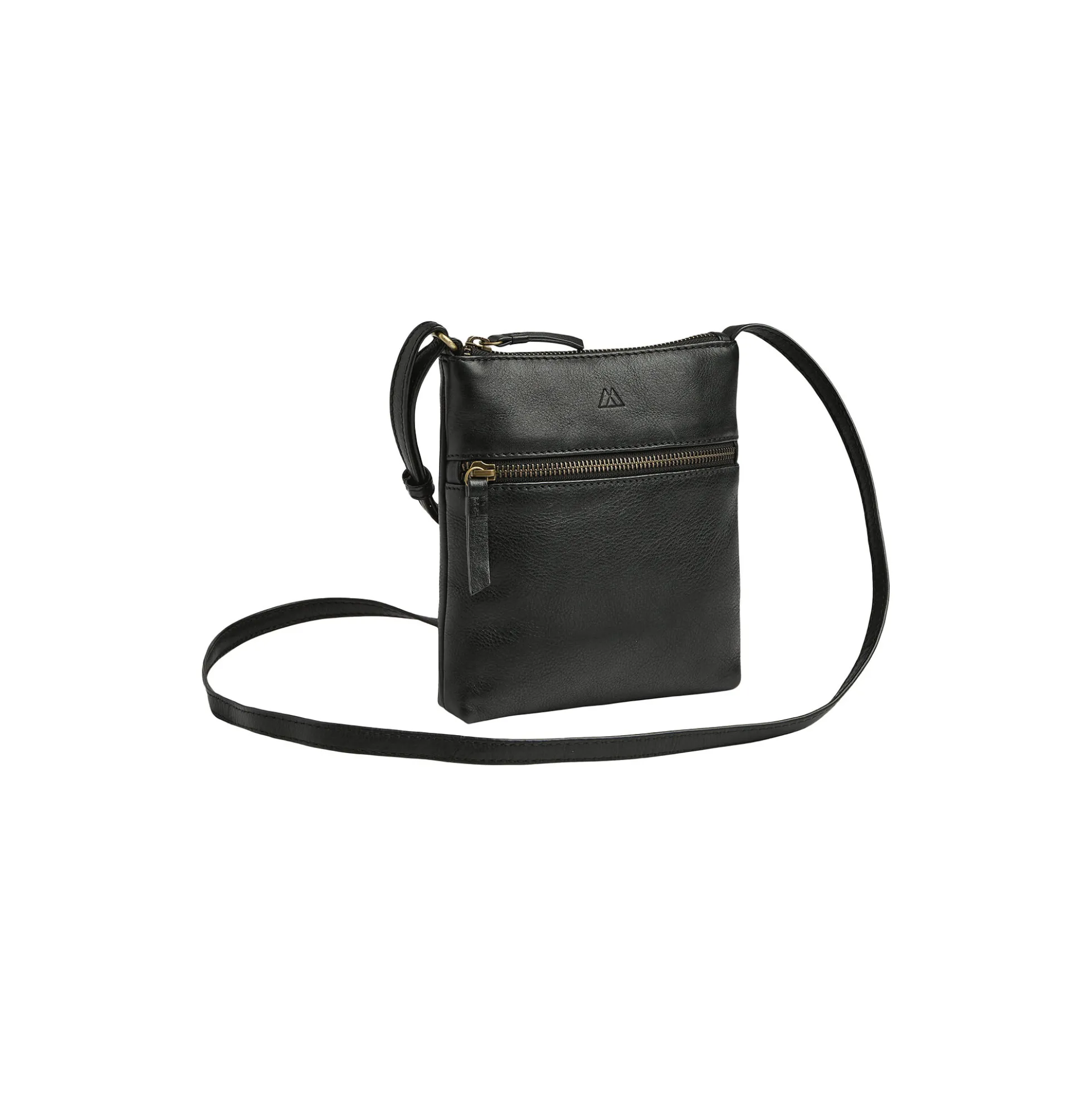 ArloMBG Crossbody Bag Soft Vintage, black w/br. gold