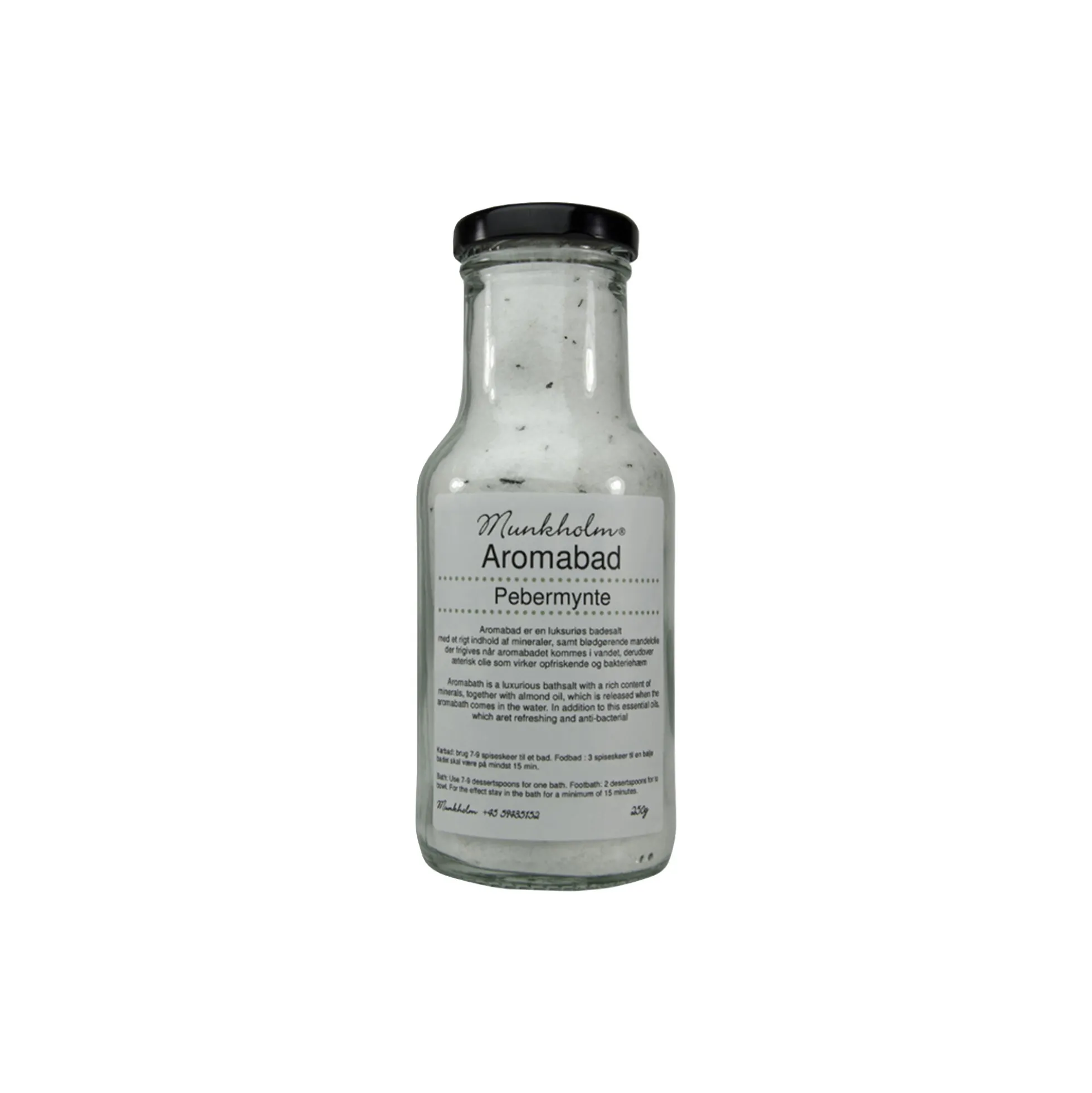 Aromabad badesalt, pebermynte