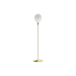 Around The World Floor Lamp, opal/brushed brass