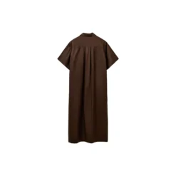 ASANASW OVERSIZE SHIRT DRESS, intense brown
