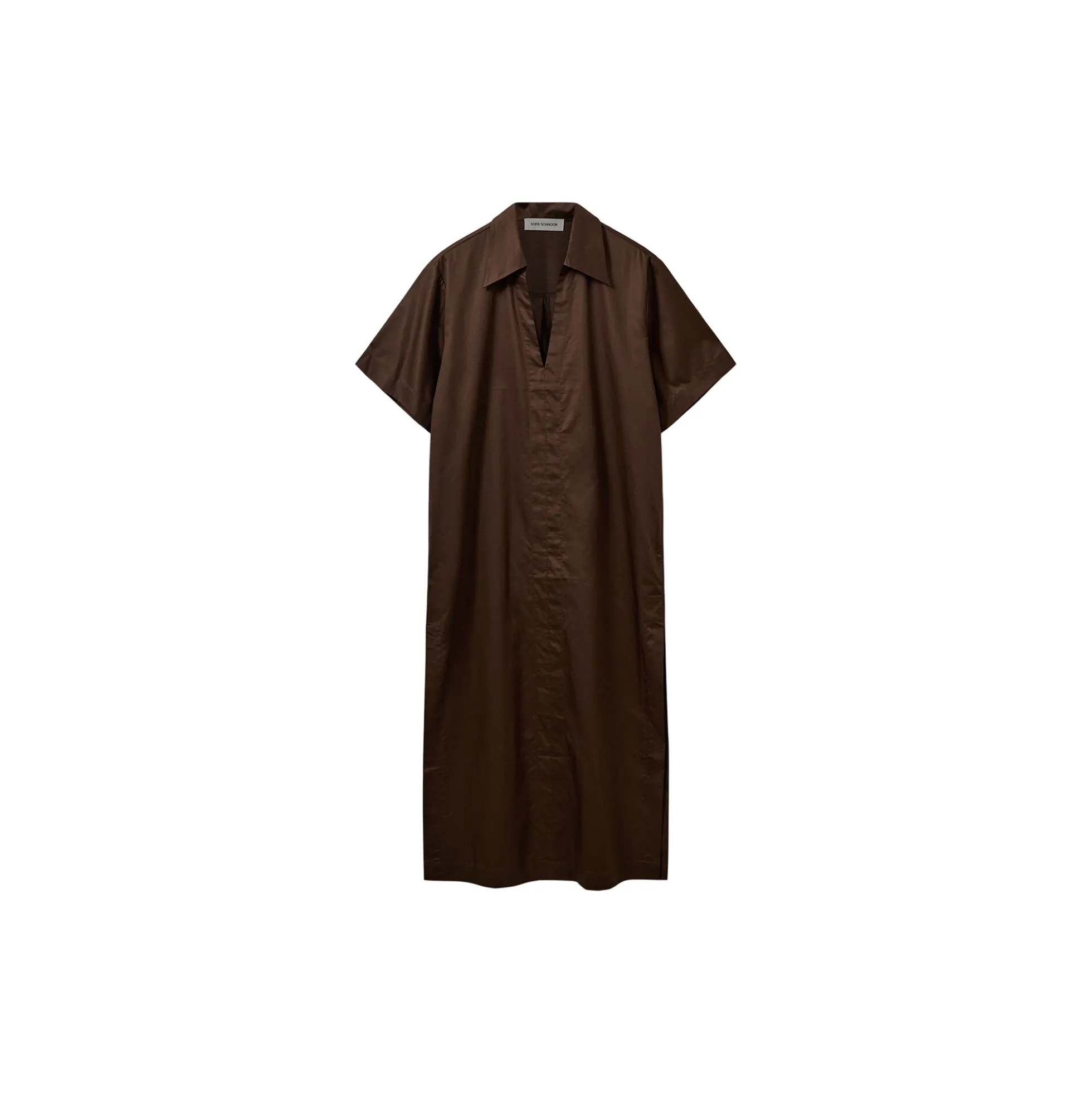 ASANASW OVERSIZE SHIRT DRESS, intense brown