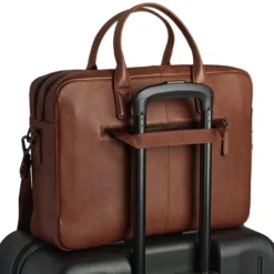 AshtonMBG Laptop Bag, cognac