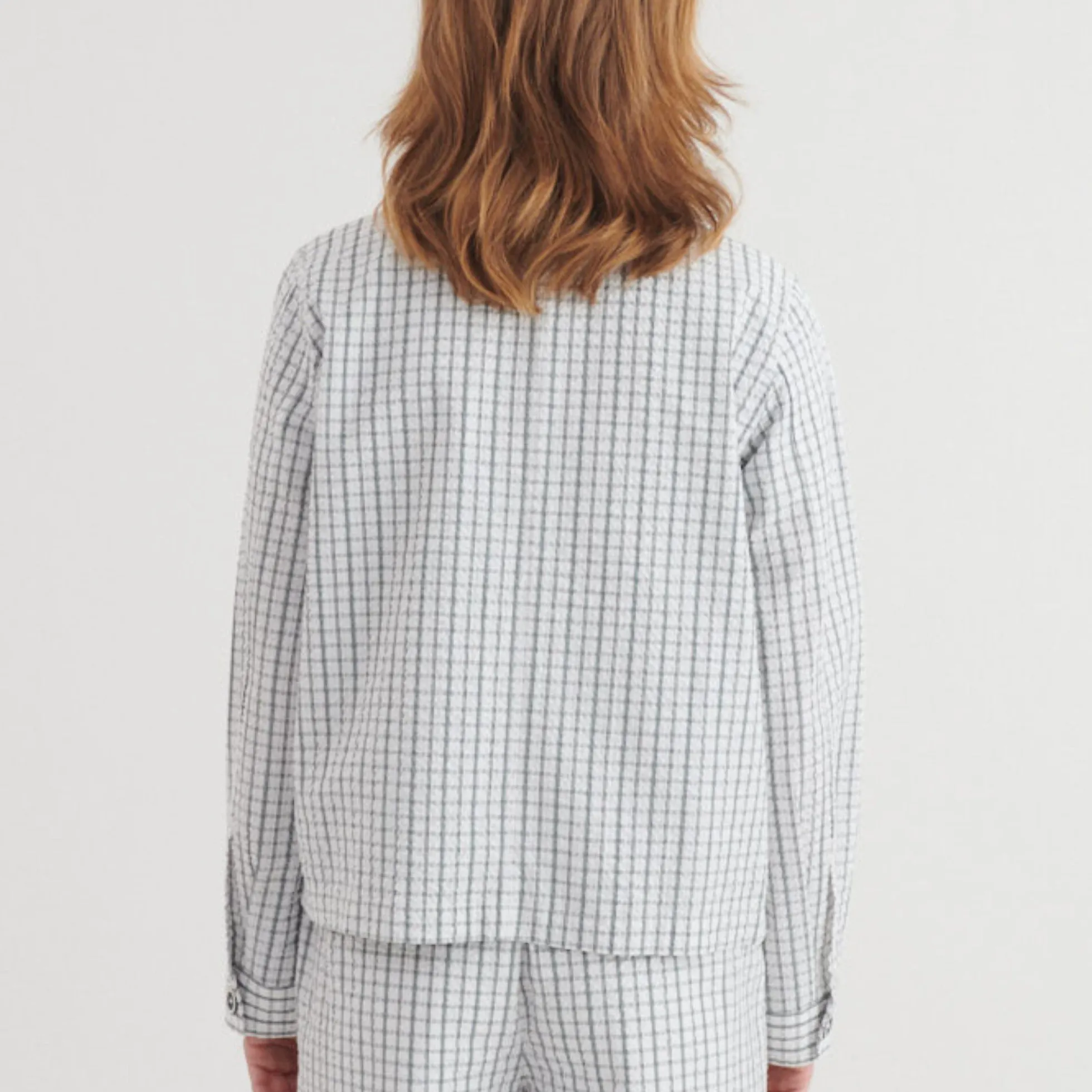 Asta Short Jacket, w. white / asphalt