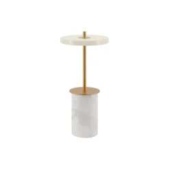 Asteria Move Mini Portable Lamp, white marble