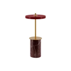 Asteria Move Mini Portable Lamp, red marble