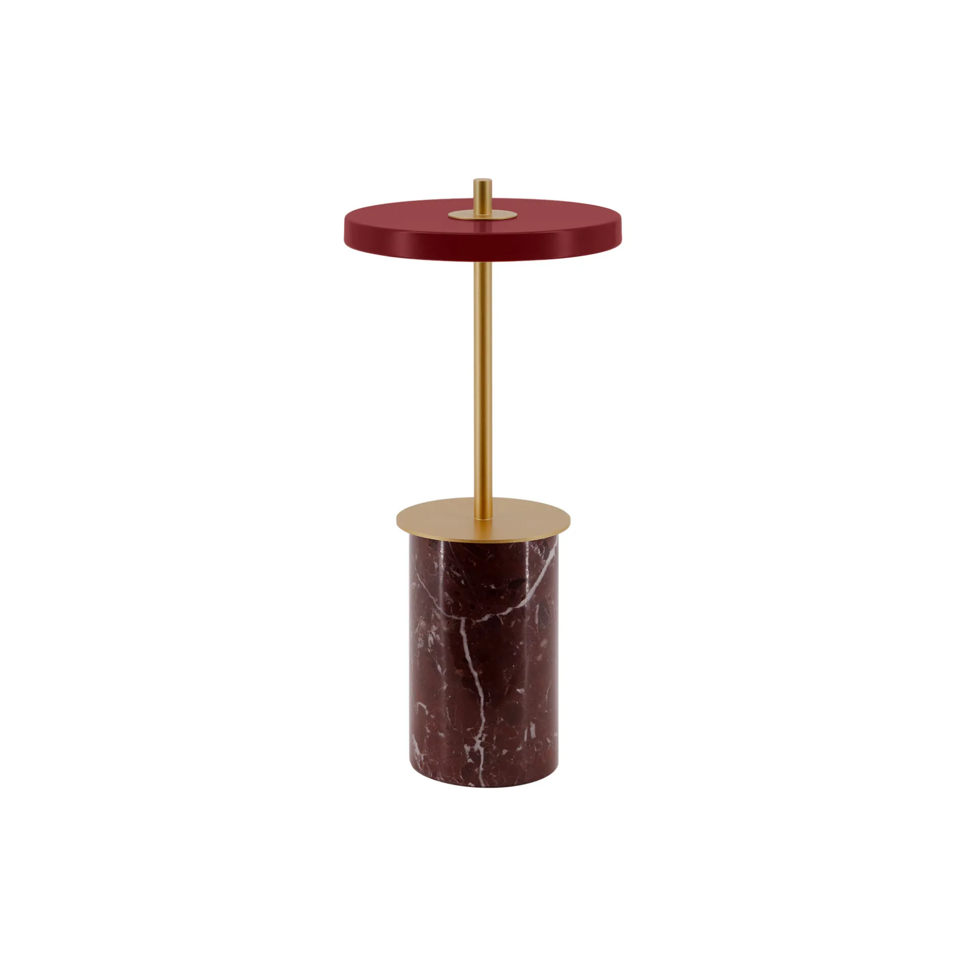 Asteria Move Mini Portable Lamp, red marble