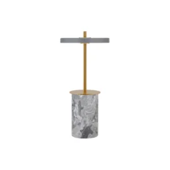 Asteria Move Mini Portable Lamp, grey marble brass