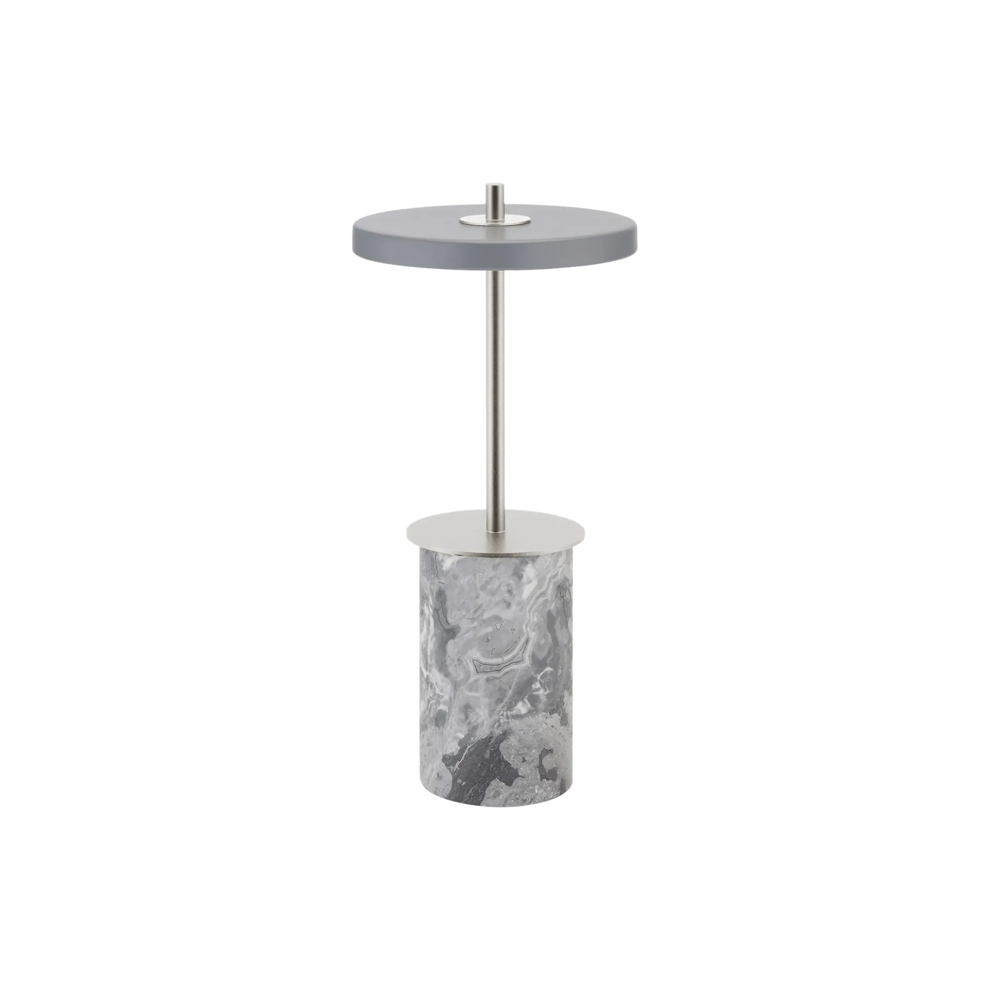 Asteria Move Mini Portable Lamp, grey marble steel
