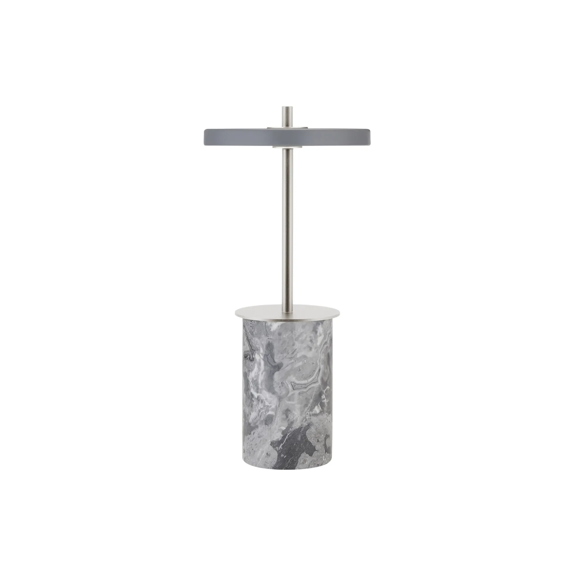 Asteria Move Mini Portable Lamp, grey marble steel