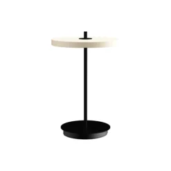 Asteria Move Portable Lamp, pearl white/black stem