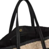 AvaniMBG Shopper, Raffia, natural/black mix w/black
