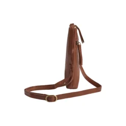 AvenMBG Cross. Bag, Soft Vin., cognac w/br. gold