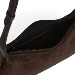 AvenyaMBG Cross. Bag Suede, dark brown