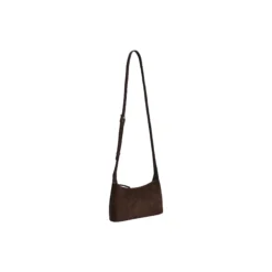 AvenyaMBG Cross. Bag Suede, dark brown